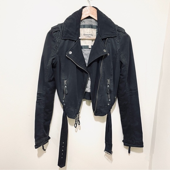 Abercrombie & Fitch Moto Jacket, Size XS - Picture 2 of 16
